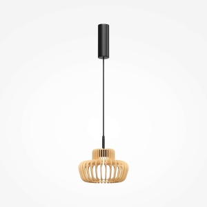 Pendule, Pendul LED Namiki MOD465PL-L12BK2, 14W, lumina calda/neutra, IP20, negru, Maytoni - savelectro.ro