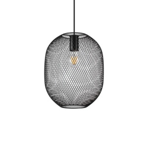 Corpuri de iluminat, Pendul Net D24, 1xE27, IP20, negru, Ideal Lux - savelectro.ro