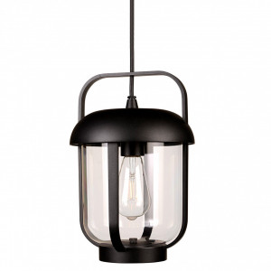 Aplice si felinare exterior, Pendul pentru exterior Tolson, 1 bec, dulie E27, neagra, Klausen - savelectro.ro