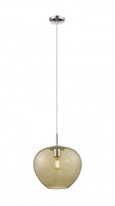 Corpuri de iluminat, Pendul Rain KL111022, 1xE27, ambra+crom, IP20, Klausen - savelectro.ro