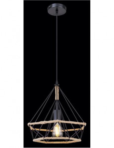 Pendul Ulleu 69029, 1xE27, negru+maro, IP20, Globo [2]- savelectro.ro