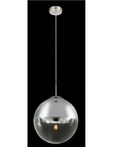 Pendul Varus 15853, 1xE27, nichel mat+transparent, IP20, Globo [6]- savelectro.ro