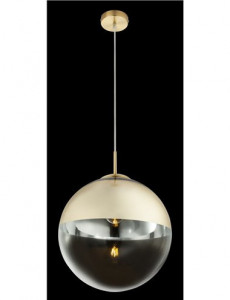 Pendul Varus 15858, 1xE27, auriu mat+transparent, IP20, Globo [2]- savelectro.ro