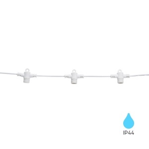 Decoratiuni de Craciun, Perdea luminoasa 12xE27, 1.5m, IP44, cablu alb, Braytron - savelectro.ro