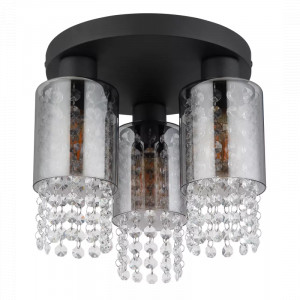 Plafoniera Backey 15799-3D, 3xE27, fumurie+neagra, IP20, Globo Lighting [2]- savelectro.ro