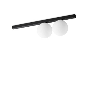 Plafoniere, Plafoniera Binomio 2xG9, lumina calda (3000 K), IP20, neagra, Ideal Lux - savelectro.ro