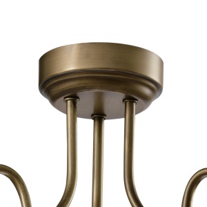 Plafoniera Columbine KL103010, 3xE27, bronz+alba, IP20, Klausen [3]- savelectro.ro
