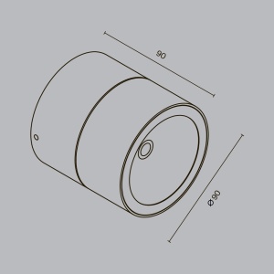 Plafoniera exterior Spin, 5W, lumina calda (3000K), IP54, grafit, Maytoni [7]- savelectro.ro