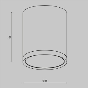 Plafoniera Hoop C086CM-GX53-MRD-BG, 1xGX53, neagra+aurie, IP20, Maytoni [4]- savelectro.ro