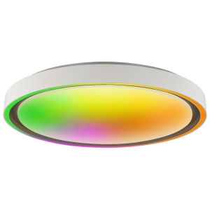 Plafoniere LED, Plafoniera LED 40W, RGB, 3000 lm, lumina calda/neutra/rece, IP20, telecomanda, alba, Optonica - savelectro.ro