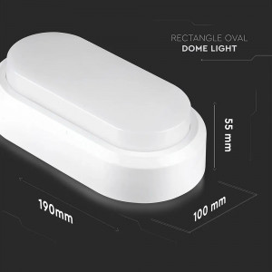 Plafonieră LED 8W, 560lm, lumina rece(6400 K), protectie IP54, V-TAC [9]- savelectro.ro