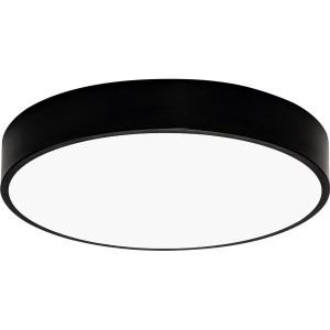Corpuri de iluminat, Plafoniera LED Blade BR-BH16-04281, rotunda, 45W, 3680lm, lumina calda+neutra+rece, IP20, neagra, Braytron Plus - savelectro.ro