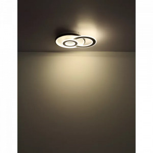 Plafoniera LED Brienna 48552D3, cu telecomanda, 36W, 2300lm, lumina calda+neutra+rece, IP20, alba+gri+neagra, Globo Lighting [9]- savelectro.ro