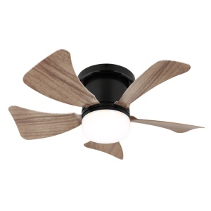 Plafoniera LED Hines, cu ventilator, 10W, 750 lm, lumina calda/neutra/rece, IP20, negru mat, Globo Lighting [5]- savelectro.ro