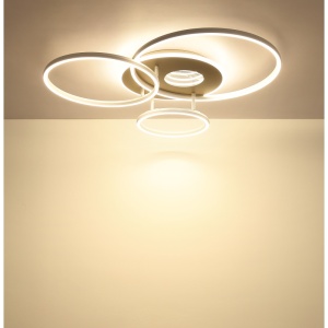 Plafoniera LED Invertina 40W, lumina calda/neutra/rece, 1800 lm, telecomanda, IP20, nisipie, Globo Lighting [10]- savelectro.ro