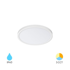 Plafoniera LED Jade 20W, lumina calda/neutra/rece, alba, IP40, Braytron