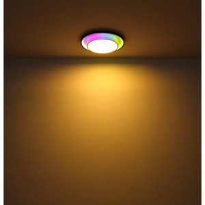 Plafoniera LED Morgan 41390-21, cu telecomanda, RGB, 21W, 900lm, lumina calda+neutra+rece, IP20, alba+neagra, Globo Lighting [15]- savelectro.ro