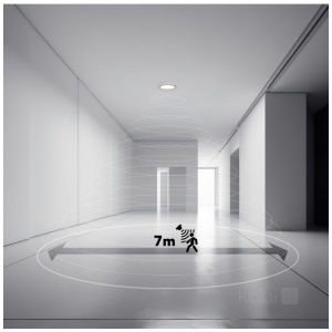 Plafoniera LED Nivera rotunda cu senzor de miscare si lumina 32W, 3200lm, IP54, lumina calda/neutra/rece, alba, Kobi [5]- savelectro.ro