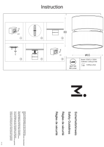 Plafoniera LED Onda C024CL-L12B3K, 12W, 700lm, lumina calda, IP20, neagra, Maytoni [3]- savelectro.ro