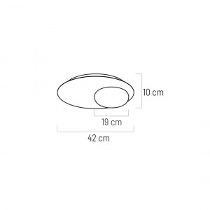 Plafoniera LED Petit KL100012, 12W, 780lm, lumina neutra, IP20, neagra+alba, Klausen [3]- savelectro.ro