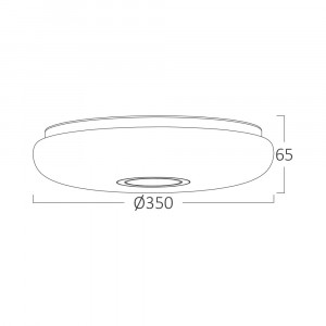 Plafoniera LED rotunda Jade, 24W, 2450 lm, temperatura de culoare ajustabila(3000-6500K), alba, Braytron [4]- savelectro.ro