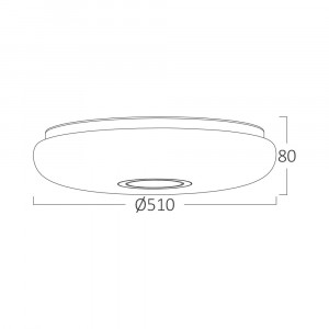 Plafoniera LED rotunda Jade, 44W, 4580 lm, temperatura de culoare ajustabila(3000-6500K), alba, Braytron [4]- savelectro.ro