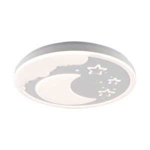 Corpuri de iluminat pentru copii, Plafoniera LED Sky, 54W, 3530 lm, lumina calda/neutra/rece, telecomanda, dimabila, IP20, alba, Klausen - savelectro.ro