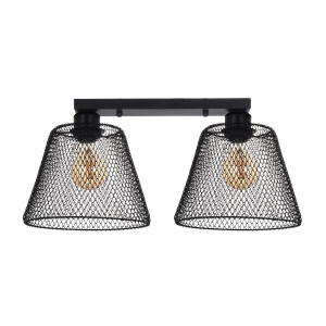 Plafoniere, Plafoniera Loana PL2 B, 2xE27, neagra, Klausen - savelectro.ro