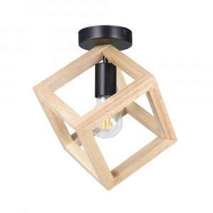 Plafoniera Rhombus, 1 bec, dulie E27, lemn si plastic, Klausen [1]- savelectro.ro