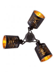 Plafoniera Tunno 15342-3D, 3xE14, neagra+aurie, IP20, Globo Lighting [3]- savelectro.ro