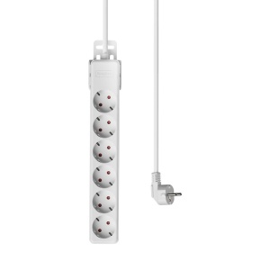 Prelungitor Braytron, 6 prize, protectie copii, cablu 3x1.5mmp, 3m, alb [2]- savelectro.ro