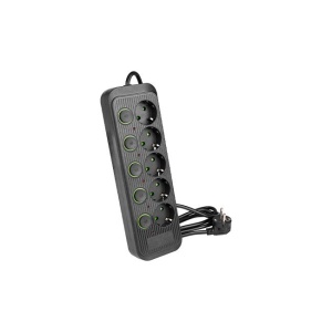 Prelungitor UTP5 5 Prize, 2m, cu Intrerupatoare Individuale [1]- savelectro.ro