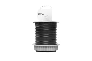 Priza incastrata in blat 60mm, 1x Schuko + USB-C, 5V, 3A, 1.9m, culoare aluminiu, GTV [3]- savelectro.ro