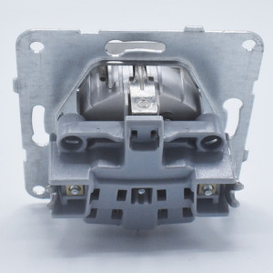 Priza simpla cu capac, 16A, protectie copii, IP20, Argintiu, Panasonic Arkedia Slim / Karre Plus