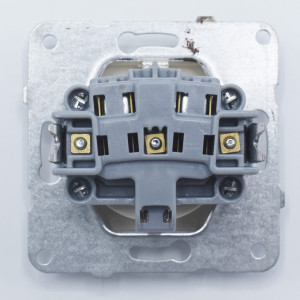 Priza simpla cu impamantare si protectie copii, 16A, IP20, Bronz, Panasonic Arkedia Slim \ Karre Plus