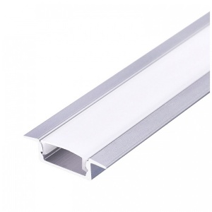 Banda LED, Profil Banda LED, Incastrat (ST) 15.5x6mm, Aluminiu + Alb Mat, 2m, Kobi - savelectro.ro
