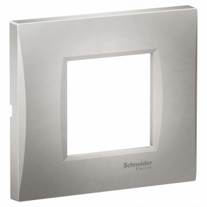 Prize si intrerupatoare, Rama 2 module curbata, argintiu, Schneider Easy Styl - savelectro.ro