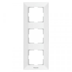 Rama 3 module verticala IP 20, Alb, Panasonic Arkedia Slim