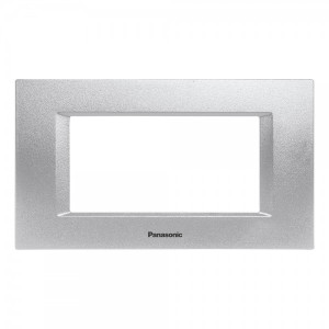 Prize si intrerupatoare, Rama 4 module Thea Modular Panasonic, Argintiu - savelectro.ro