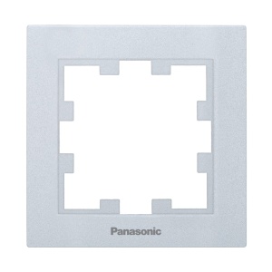 Prize si intrerupatoare Panasonic, Rama simpla, IP20, Argintiu, Panasonic Karre Plus 55 - savelectro.ro