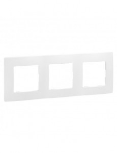 Prize si intrerupatoare, Rama tripla, IP20, alba, Legrand Niloe - savelectro.ro