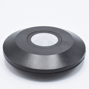 Senzor de miscare cu infrarosu pentru tavan, slim, aplicat, detectie 360 grade, negru, V-TAC