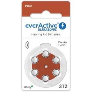 Baterii si Acumulatori, Set 6 baterii pentru aparat auditiv everActive PR312/PR41 - savelectro.ro