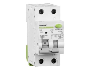 Sigurante Diferentiale, Siguranta automata cu protectie diferentiala RCBO, 40A P+N, tip AC, 30mA, 6kA, Noark - savelectro.ro