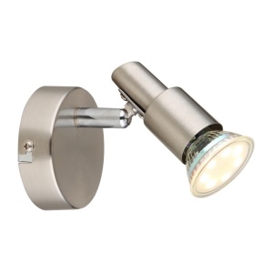 Spot aplicat Kinley, 1xGU10, IP20, nichel mat+crom, Globo Lighting