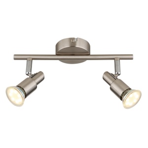 Spot aplicat Kinley, 2xGU10, IP20, nichel mat+crom, Globo Lighting [6]- savelectro.ro