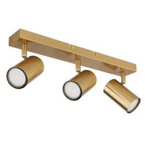 Spoturi, Spot aplicat Robby 3xGU10, orientabil, IP20, auriu mat, Globo Lighting - savelectro.ro