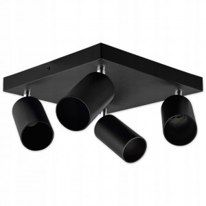 Spoturi, Spot Bardo 1298-LVT, orientabil, 4xGU10, negru, IP20, Masterled - savelectro.ro