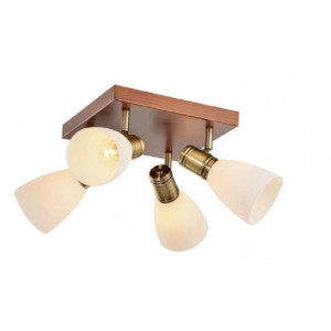 Spoturi, Spot Bistro KL6216, 4xE14, maro+bronz+alb, IP20, Klausen - savelectro.ro