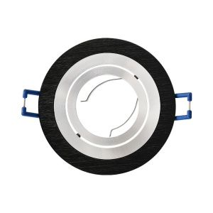 Spot incastrat rotund, aluminiu, negru-argintiu, IP20, Braytron [4]- savelectro.ro